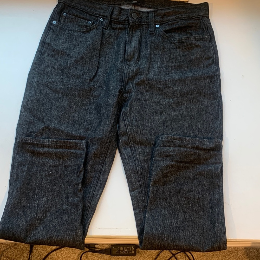 Banana Republic Men's Straight Jeans in Charcoal